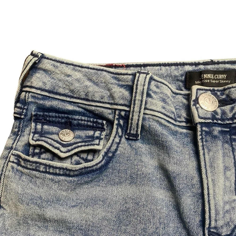 True Religion Jennie Curvy MidRise Super Skinny Jeans size 26 NWT